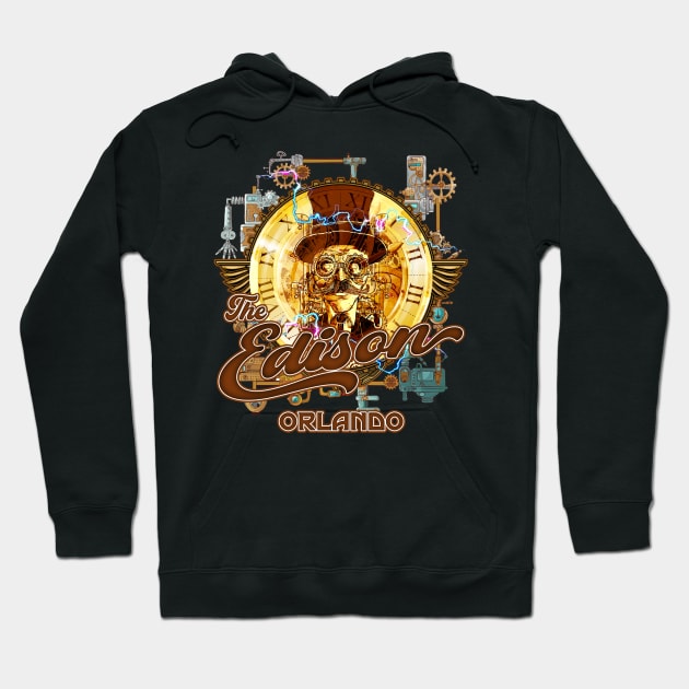 The Edison Bar and Restaurant Springs Orlando Florida Hoodie by Joaddo